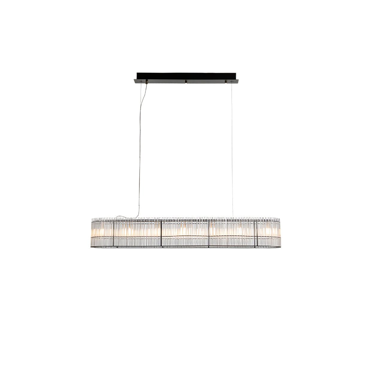 Glass Tube Ring Chandelier - Lamp Outdoor