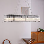 Glass Tube Ring Chandelier - Lamp Outdoor