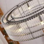 Glass Tube Ring Chandelier - Lamp Outdoor
