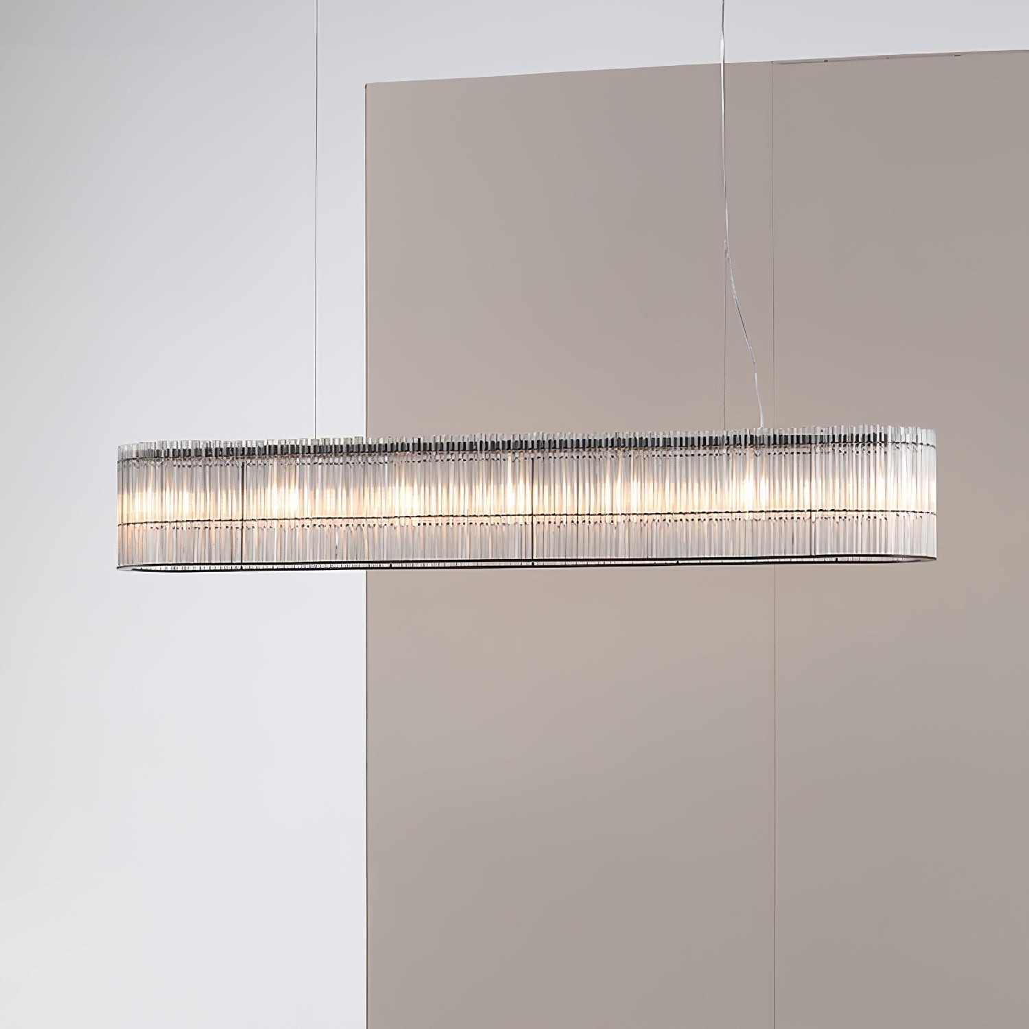 Glass Tube Ring Chandelier - Lamp Outdoor