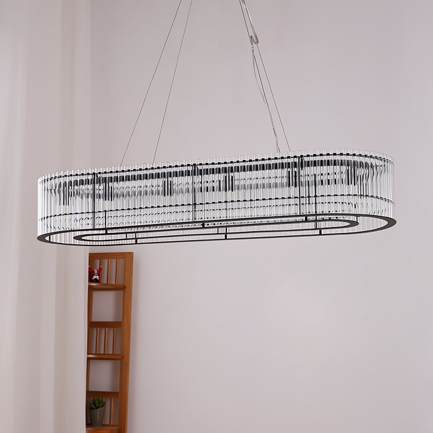 Glass Tube Ring Chandelier - Lamp Outdoor