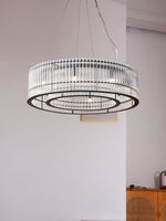 Glass Tube Ring Chandelier - Lamp Outdoor
