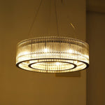 Glass Tube Ring Chandelier - Lamp Outdoor