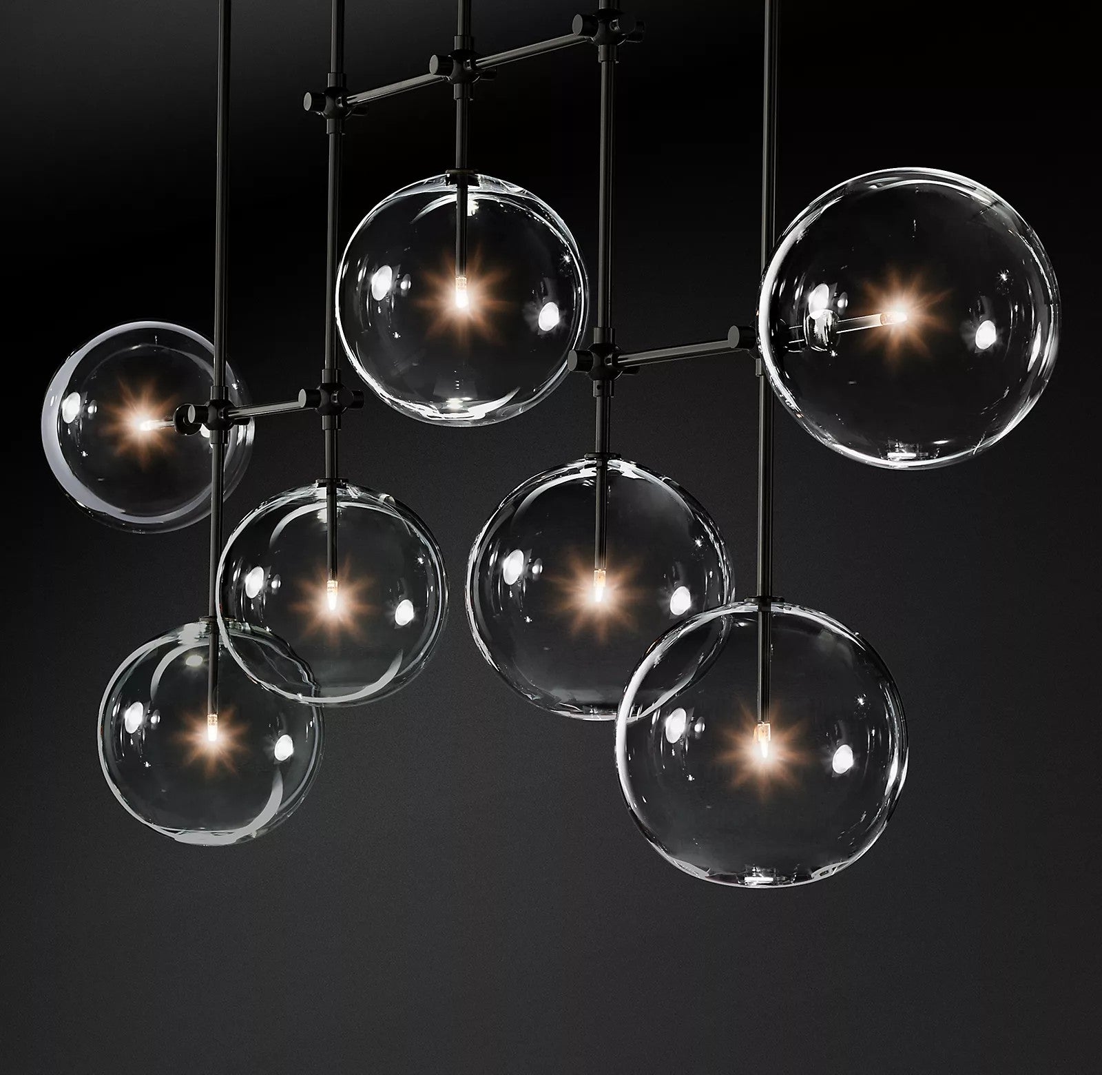 Orbit Contemporary Glass Chandelier - Lamp Outdoor
