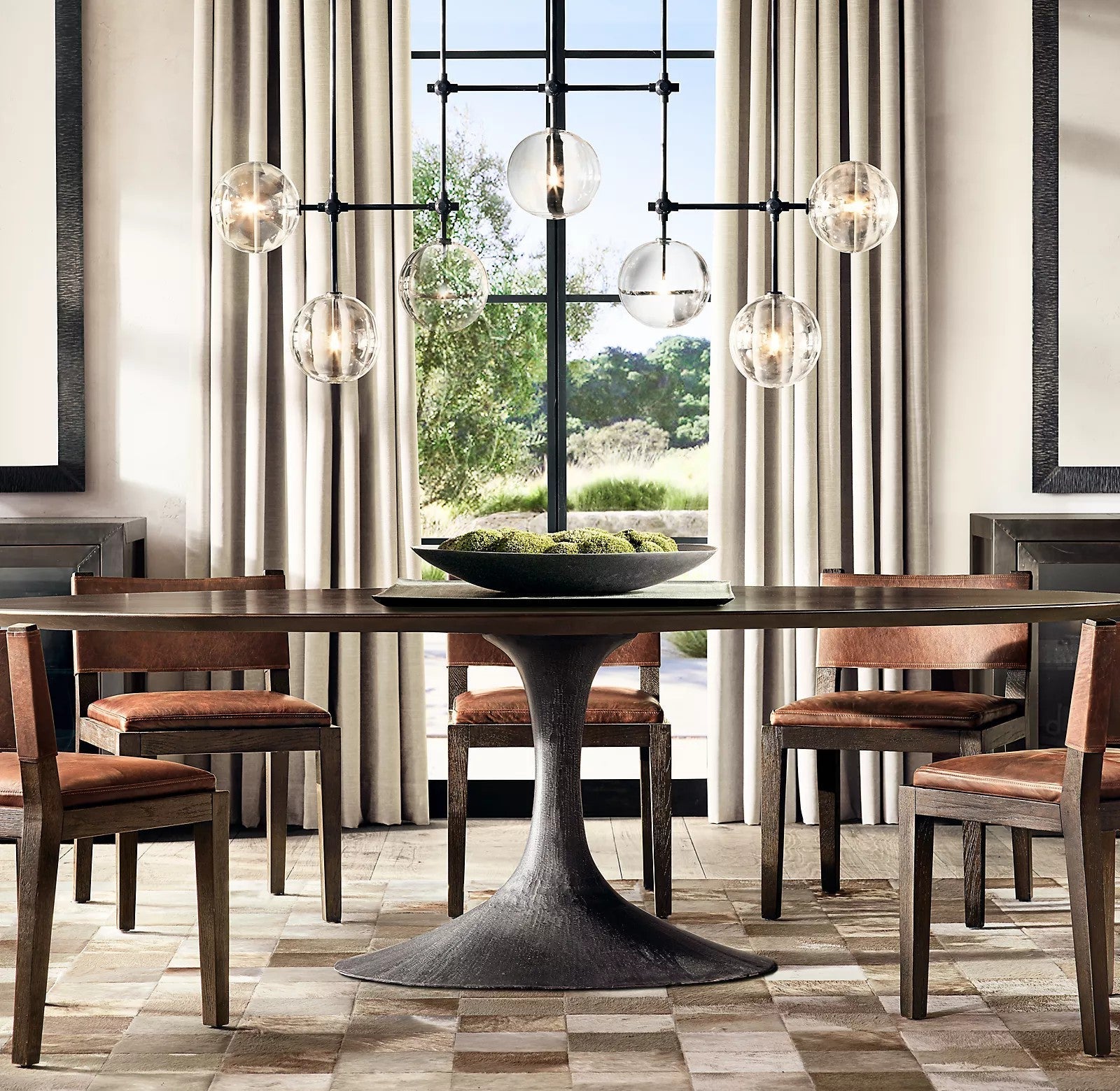 Orbit Contemporary Glass Chandelier - Lamp Outdoor