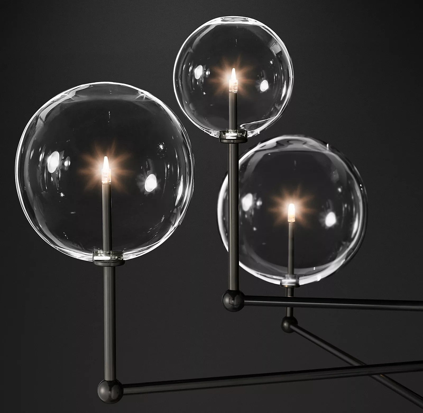 Orbit Contemporary Glass Chandelier - Lamp Outdoor
