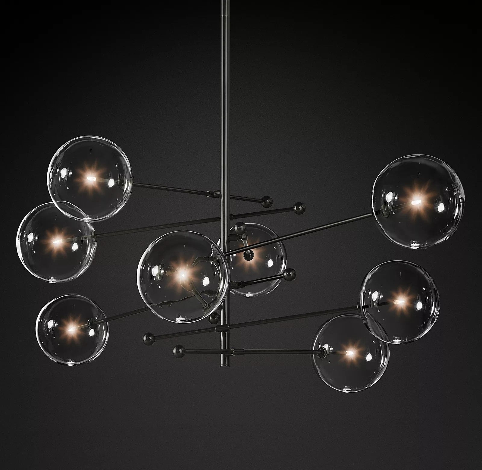 Orbit Contemporary Glass Chandelier - Lamp Outdoor