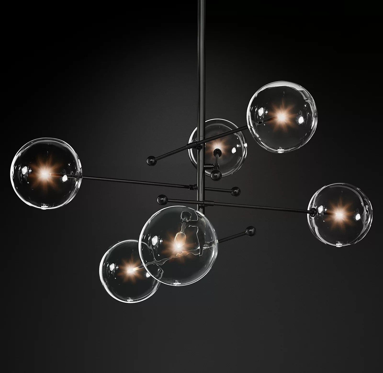 Orbit Contemporary Glass Chandelier - Lamp Outdoor