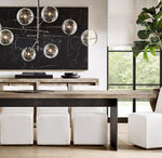 Orbit Contemporary Glass Chandelier - Lamp Outdoor