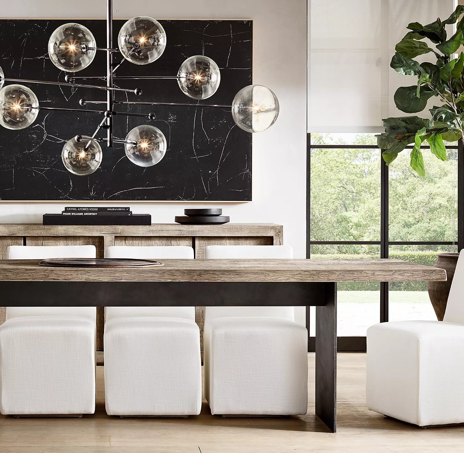 Orbit Contemporary Glass Chandelier - Lamp Outdoor