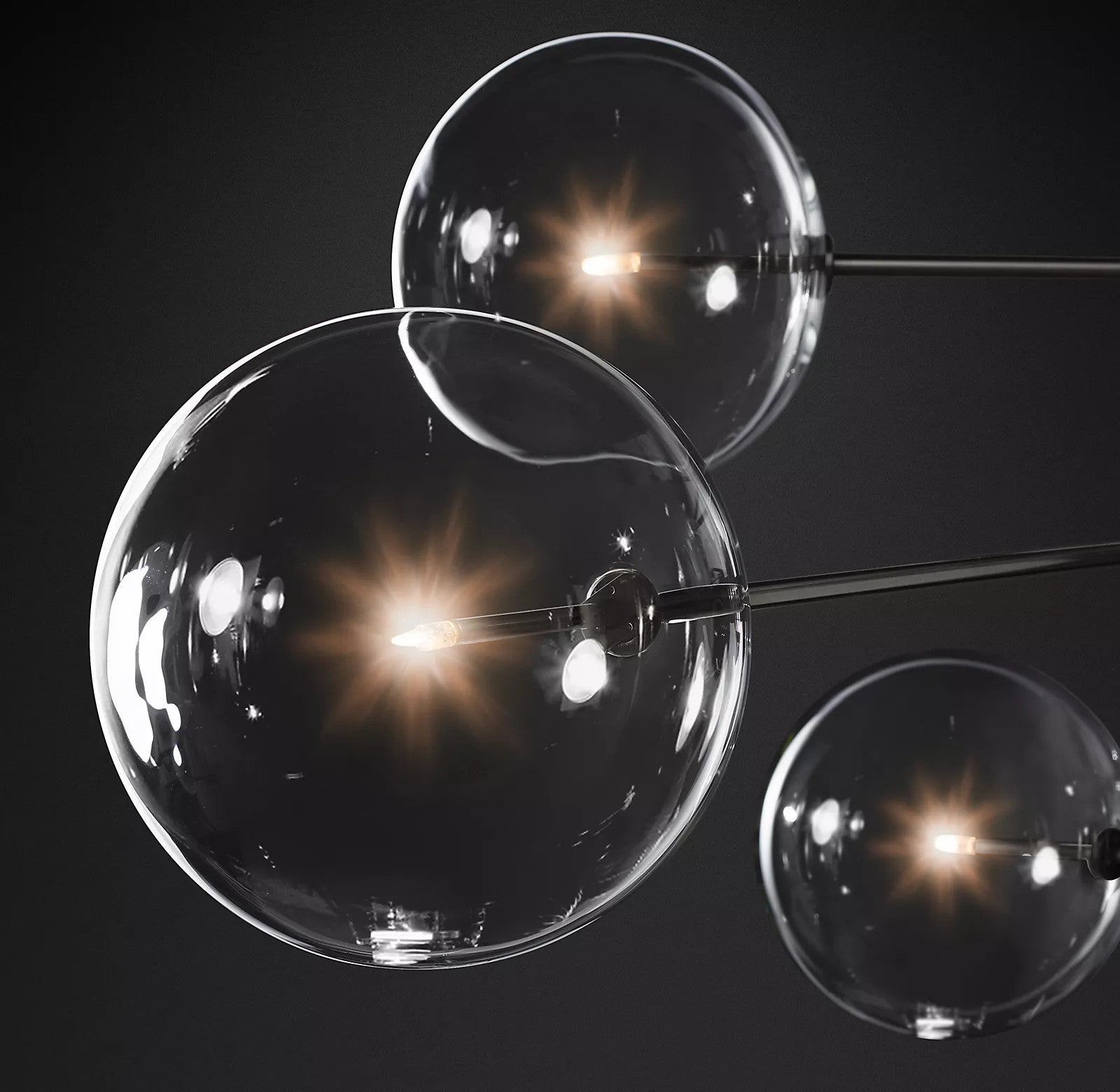 Orbit Contemporary Glass Chandelier - Lamp Outdoor