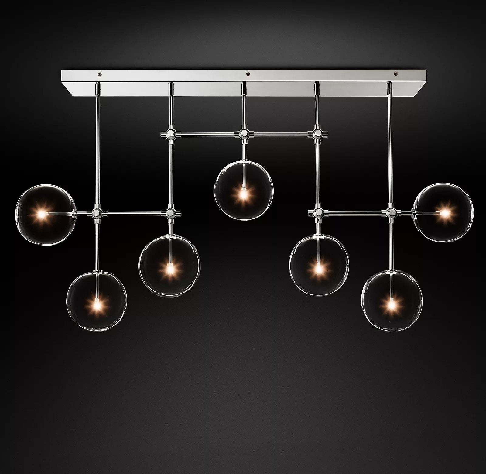 Orbit Contemporary Glass Chandelier - Lamp Outdoor
