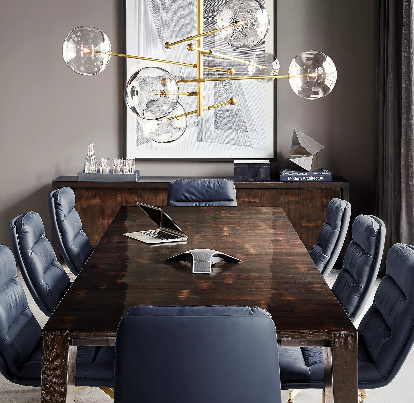 Orbit Contemporary Glass Chandelier - Lamp Outdoor
