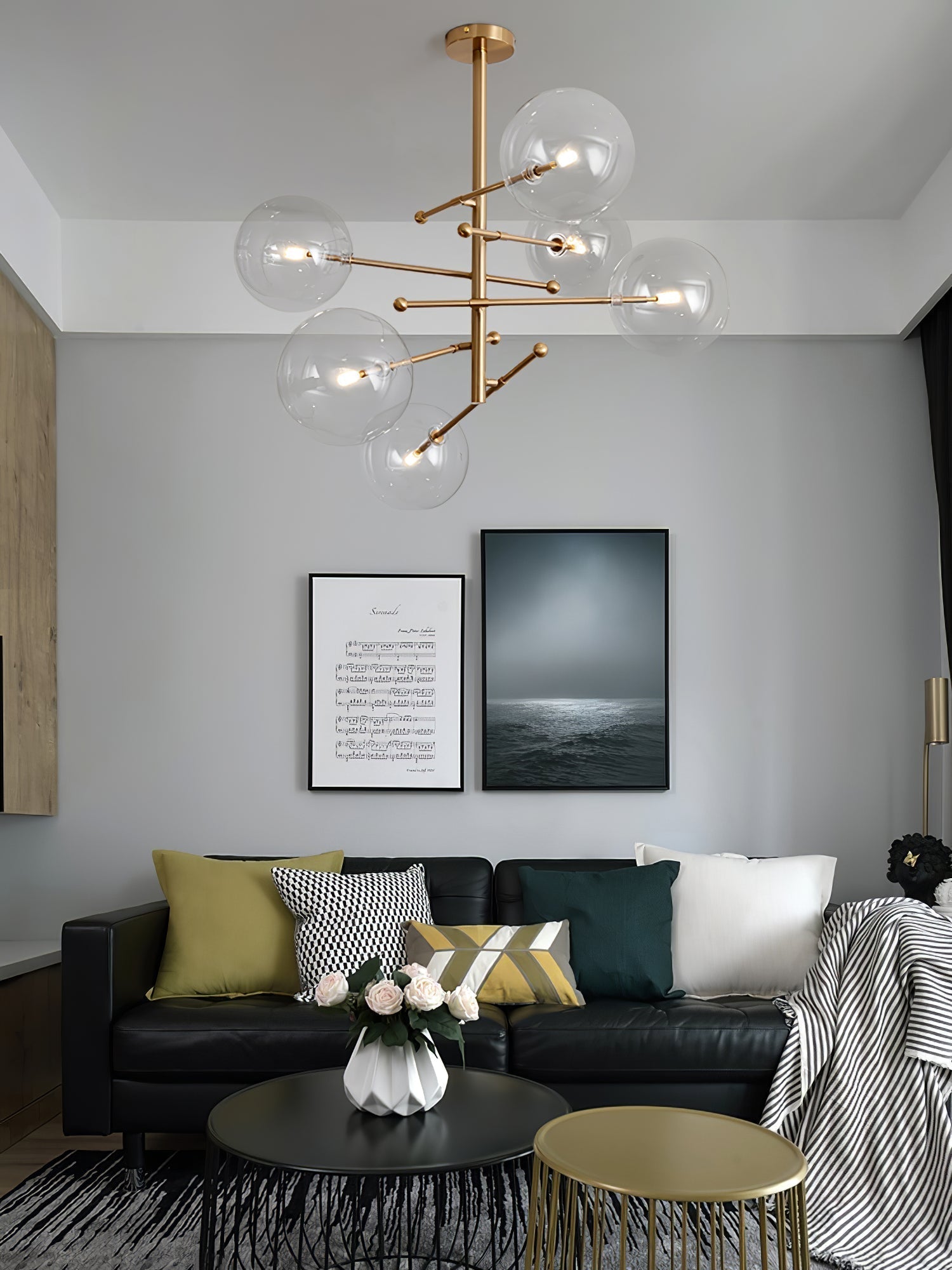 Orbit Contemporary Glass Chandelier - Lamp Outdoor