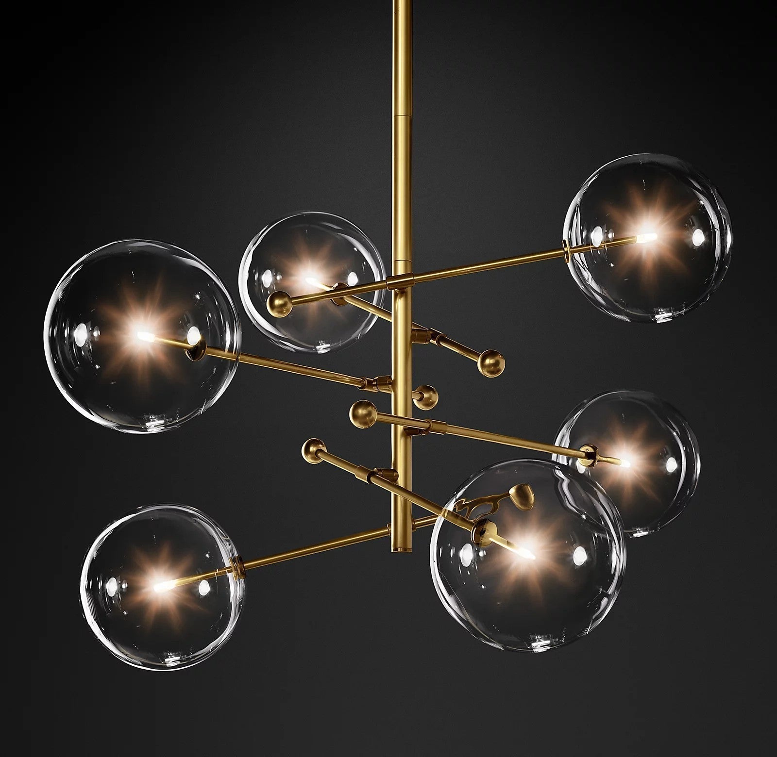 Orbit Contemporary Glass Chandelier - Lamp Outdoor