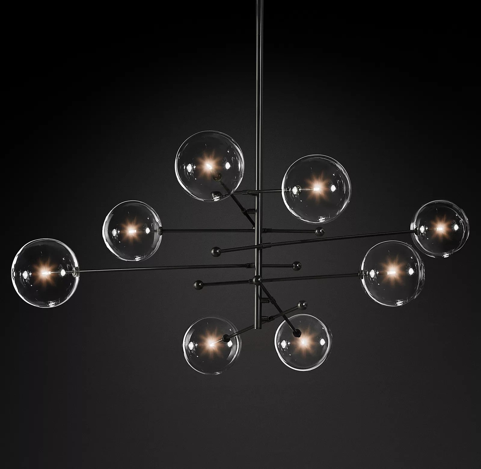 Orbit Contemporary Glass Chandelier - Lamp Outdoor