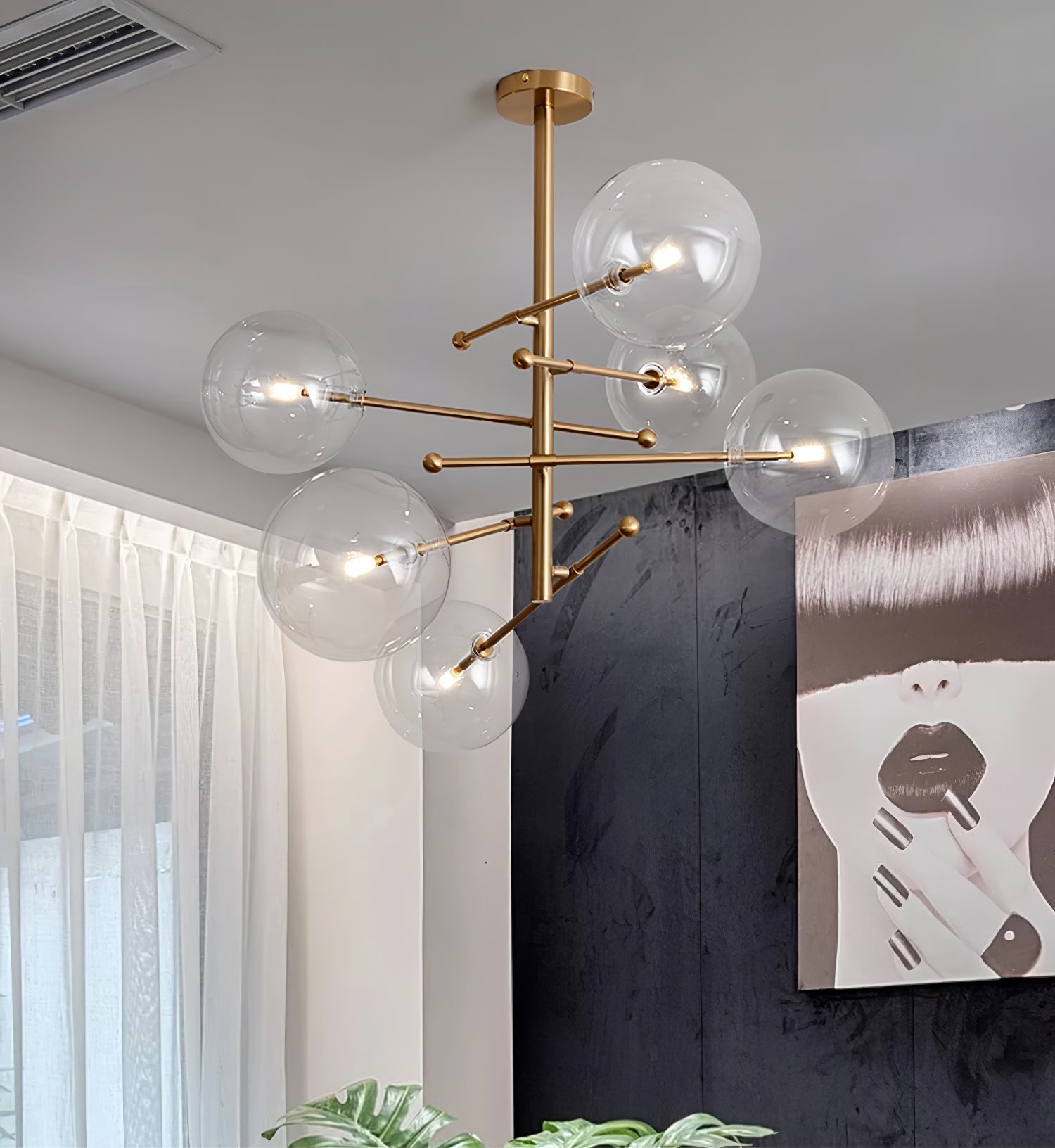 Orbit Contemporary Glass Chandelier - Lamp Outdoor