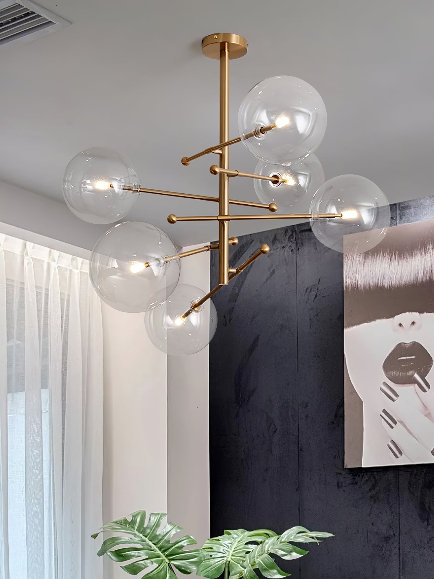 Orbit Contemporary Glass Chandelier - Lamp Outdoor