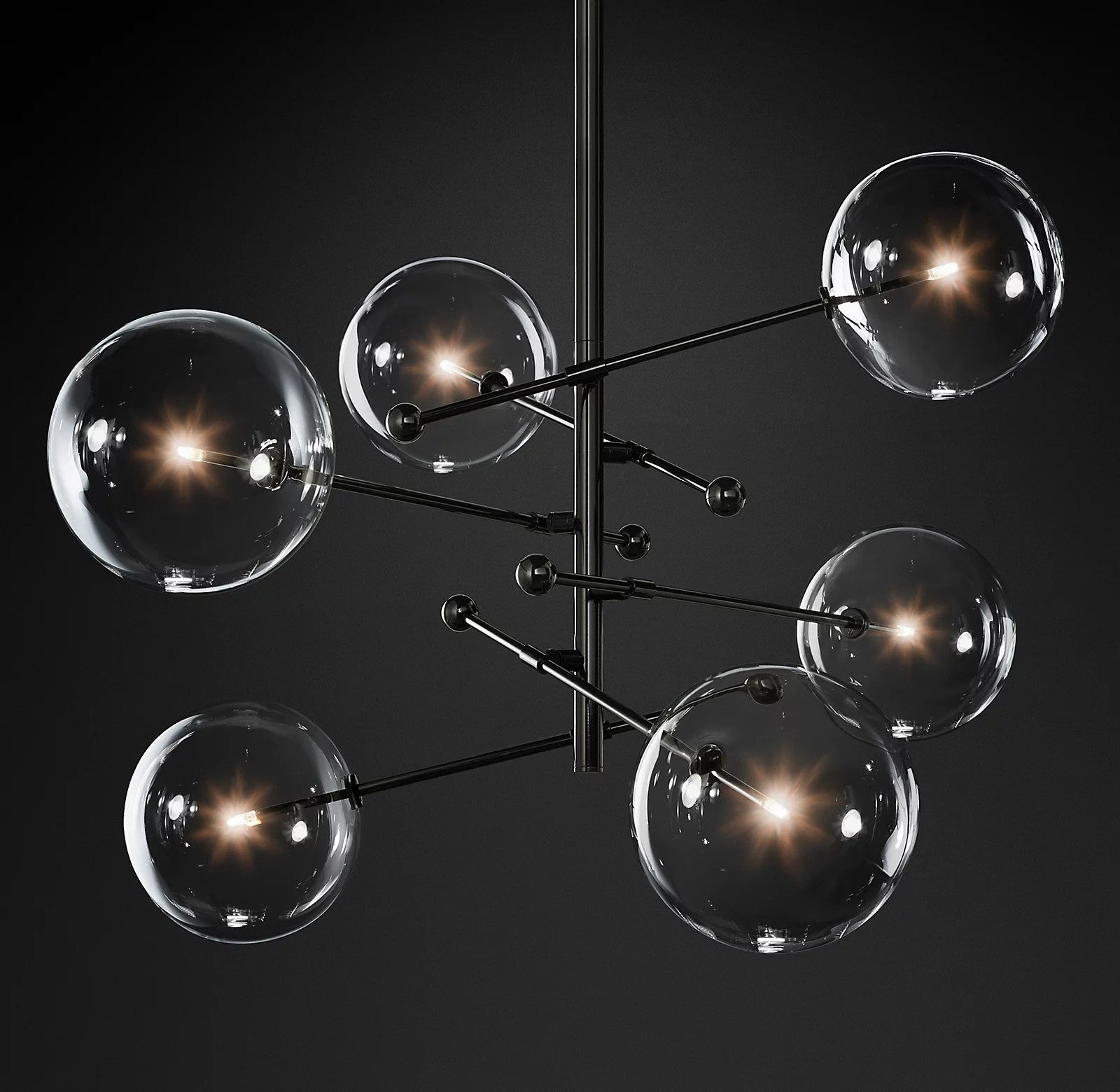 Orbit Contemporary Glass Chandelier - Lamp Outdoor