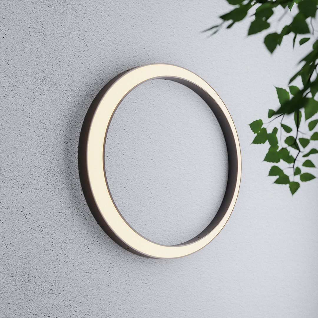 Circular Moon Led Waterproof Ip65 Modern Outdoor Wall Lights Wall Lamp - Lamp Outdoor