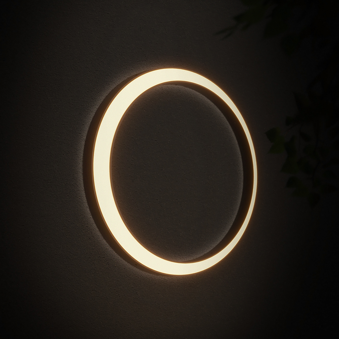 Circular Moon Led Waterproof Ip65 Modern Outdoor Wall Lights Wall Lamp - Lamp Outdoor