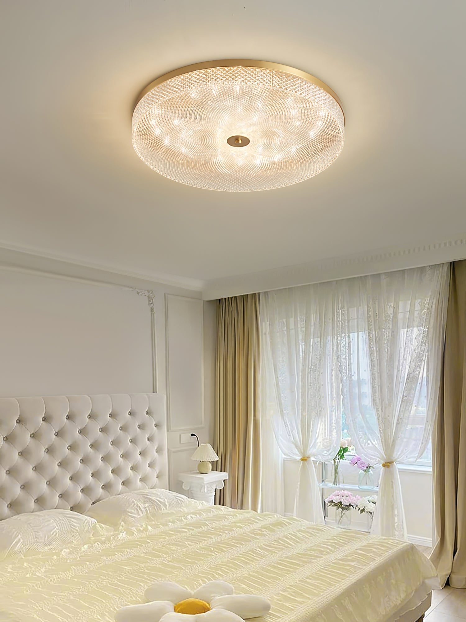 Glimmering Striped Ceiling Light - Lamp Outdoor