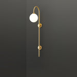 Globe Brass Wall Sconce - Lamp Outdoor