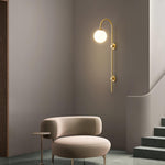 Globe Brass Wall Sconce - Lamp Outdoor