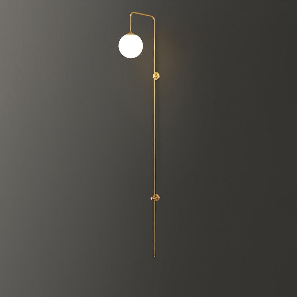 Globe Brass Wall Sconce - Lamp Outdoor