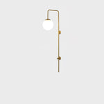 Globe Brass Wall Sconce - Lamp Outdoor