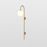 Globe Brass Wall Sconce - Lamp Outdoor