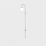 Globe Brass Wall Sconce - Lamp Outdoor