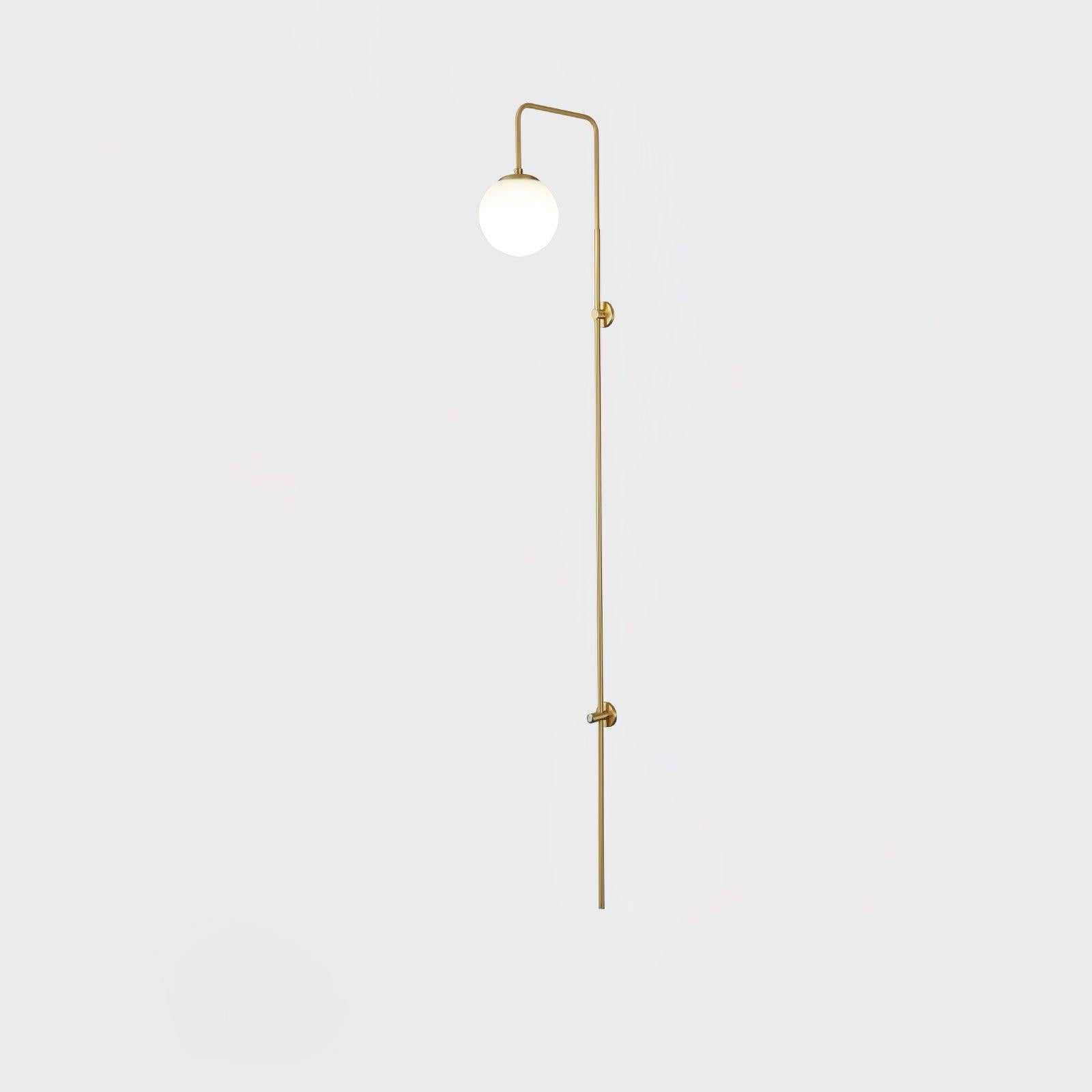 Globe Brass Wall Sconce - Lamp Outdoor