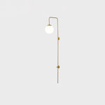 Globe Brass Wall Sconce - Lamp Outdoor