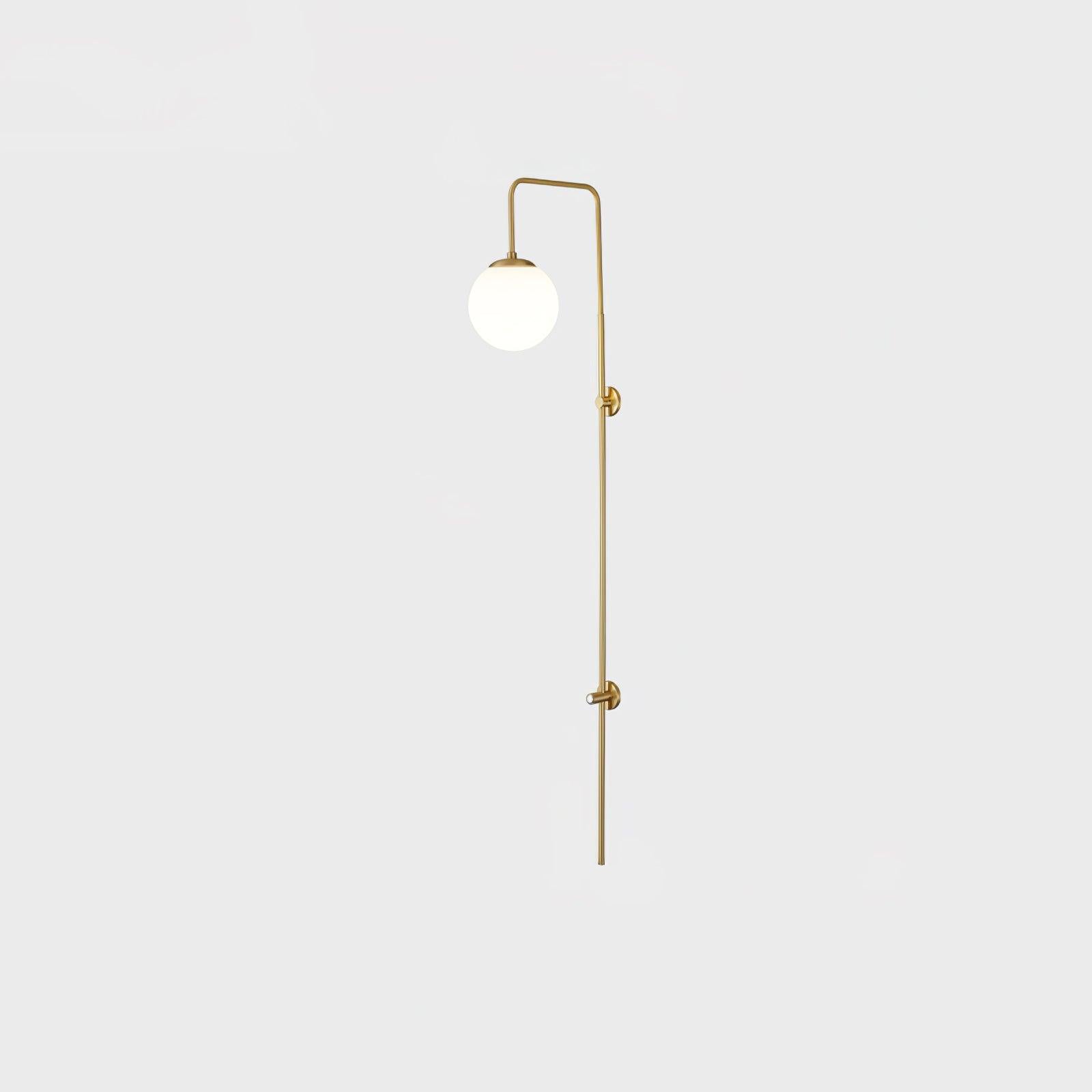 Globe Brass Wall Sconce - Lamp Outdoor