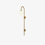 Globe Brass Wall Sconce - Lamp Outdoor