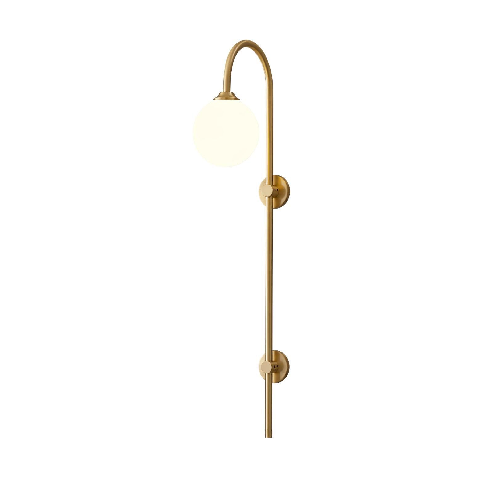 Globe Brass Wall Sconce - Lamp Outdoor