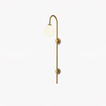 Globe Brass Wall Sconce - Lamp Outdoor