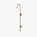 Globe Brass Wall Sconce - Lamp Outdoor