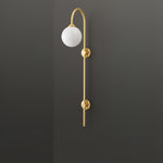 Globe Brass Wall Sconce - Lamp Outdoor