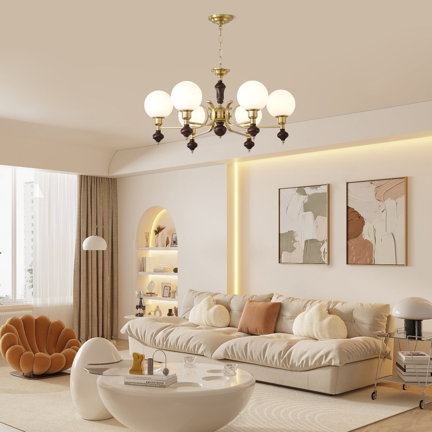 Globe Orb Chandelier - Lamp Outdoor