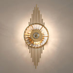 Crystal Gear Gold Wall Light - Lamp Outdoor