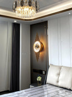 Crystal Gear Gold Wall Light - Lamp Outdoor