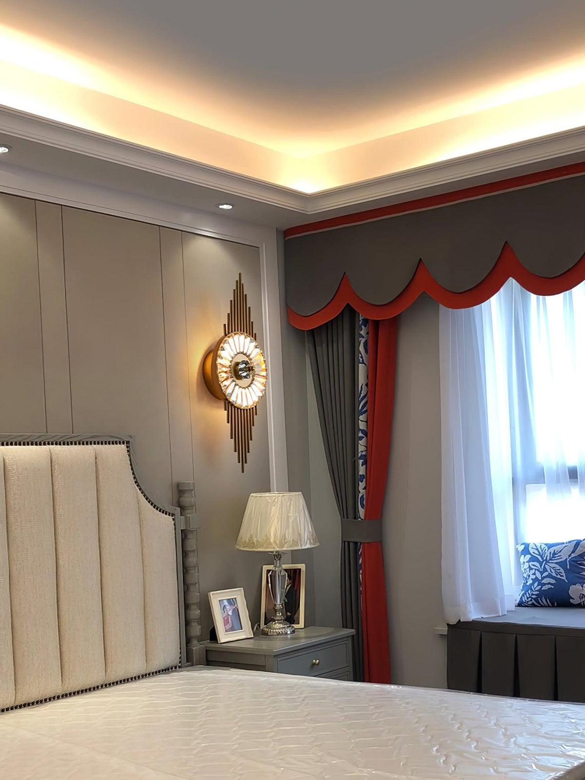 Crystal Gear Gold Wall Light - Lamp Outdoor