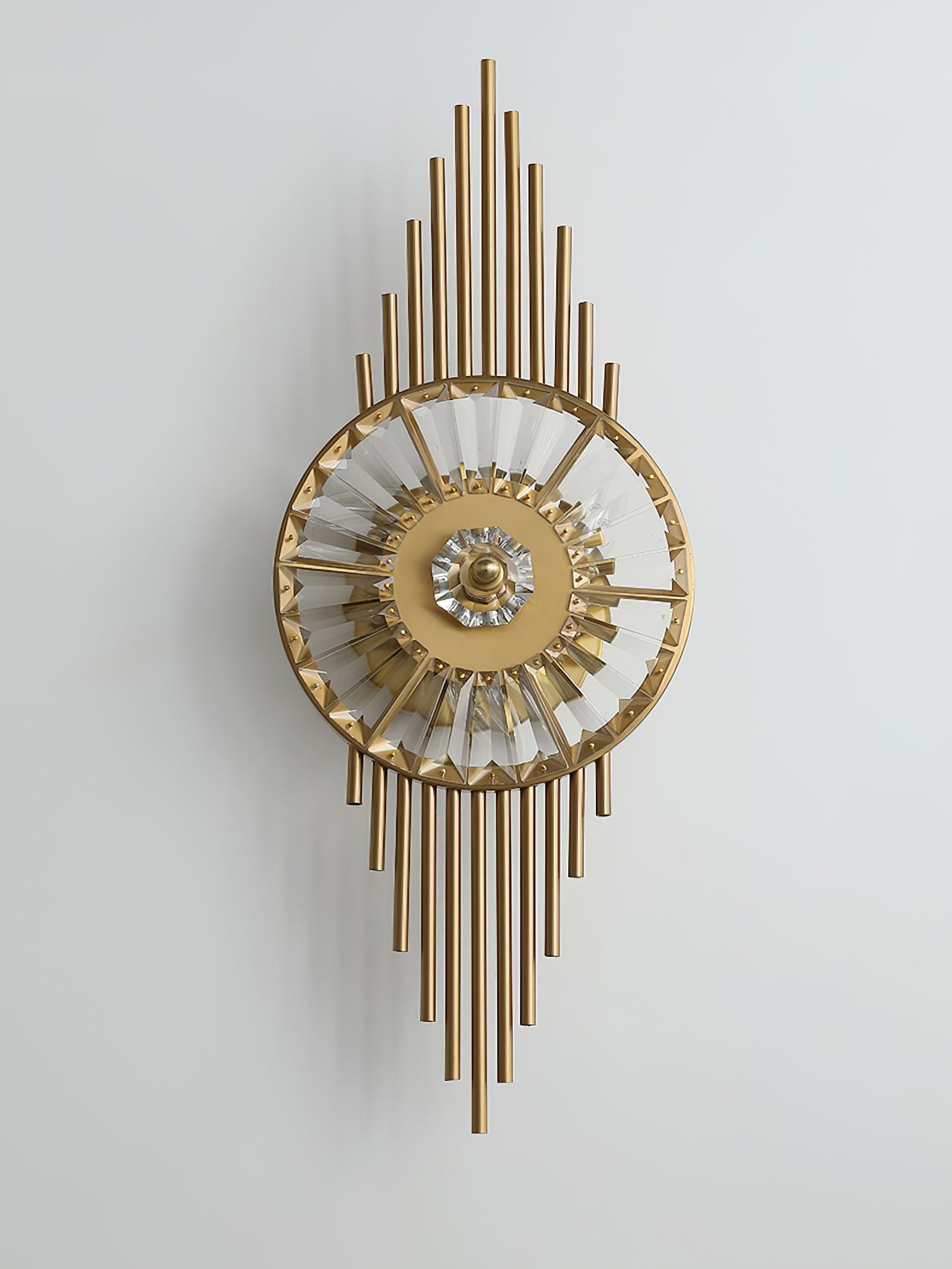 Crystal Gear Gold Wall Light - Lamp Outdoor