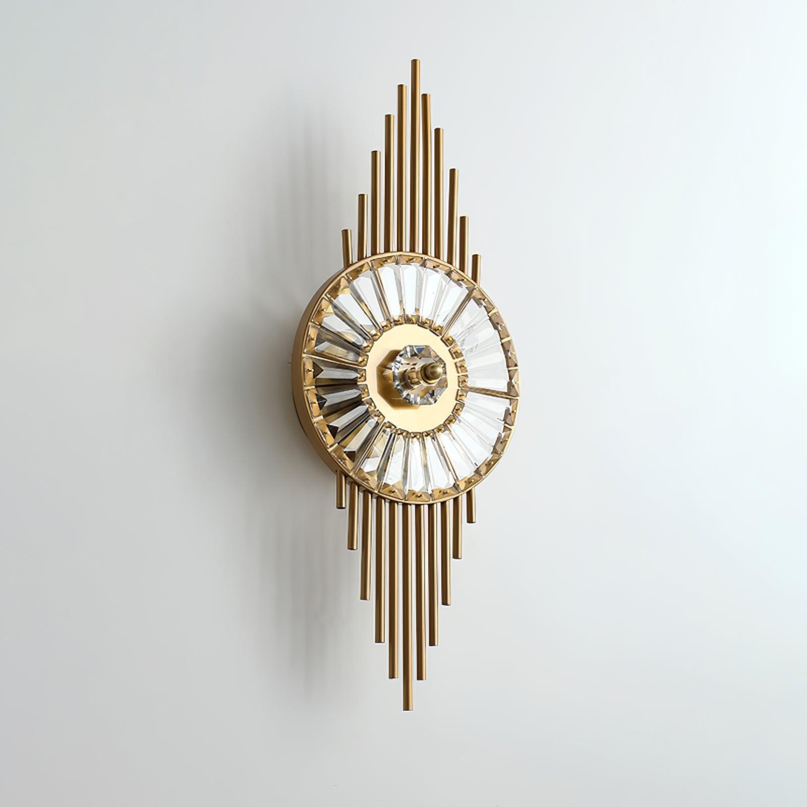 Crystal Gear Gold Wall Light - Lamp Outdoor