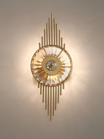 Crystal Gear Gold Wall Light - Lamp Outdoor