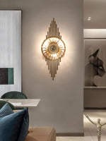 Crystal Gear Gold Wall Light - Lamp Outdoor