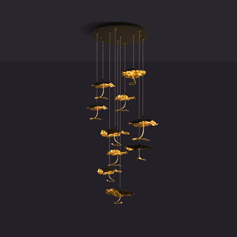 Aureate Cloud Brass Cluster Chandelier - Lamp Outdoor