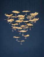 Aureate Cloud Brass Cluster Chandelier - Lamp Outdoor